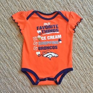 12m Broncos Baby Girl Onesie